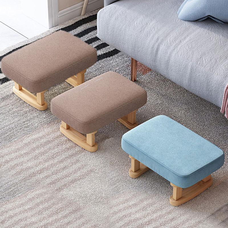1Pc Creative Sofa Small Wood Living Room Chair Stool Foot Rest