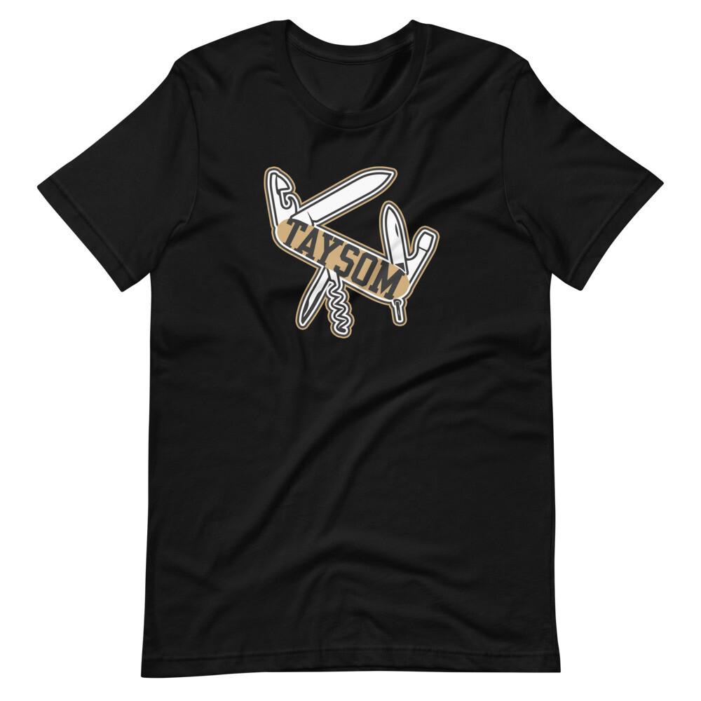 

TAYSOM HILL Swiss Army Knife Saints Short-Sleeve Tee Shirt T-Shirt Unisex T-Shirt L