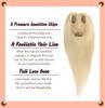 Für Swiss Lace Unsichtbare Clip-Ins für Damen Natürliche Haarteile und Topper Linderung bei leichtem Haarausfall mit natürlichem Volumen-Pony