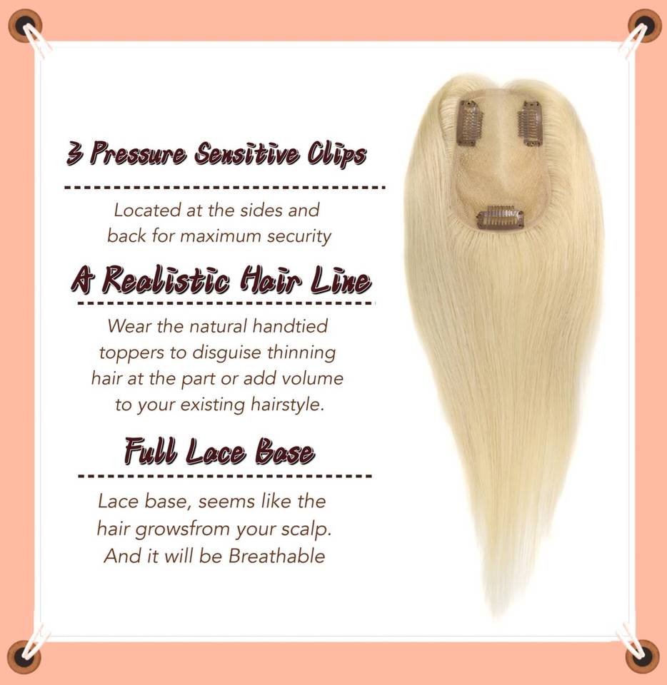 Für Swiss Lace Unsichtbare Clip-Ins für Damen Natürliche Haarteile und Topper Linderung bei leichtem Haarausfall mit natürlichem Volumen-Pony