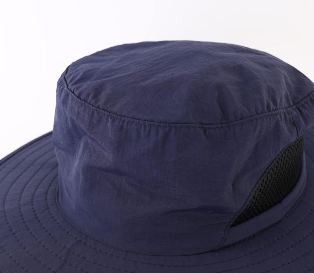Wide Brim Safari Hat for Toddlers and Sun UV Hat for Kindergarten and for Boys and Navy Blue [Connectyle] Kids, Hat, Mesh, Protection, School, Girls,