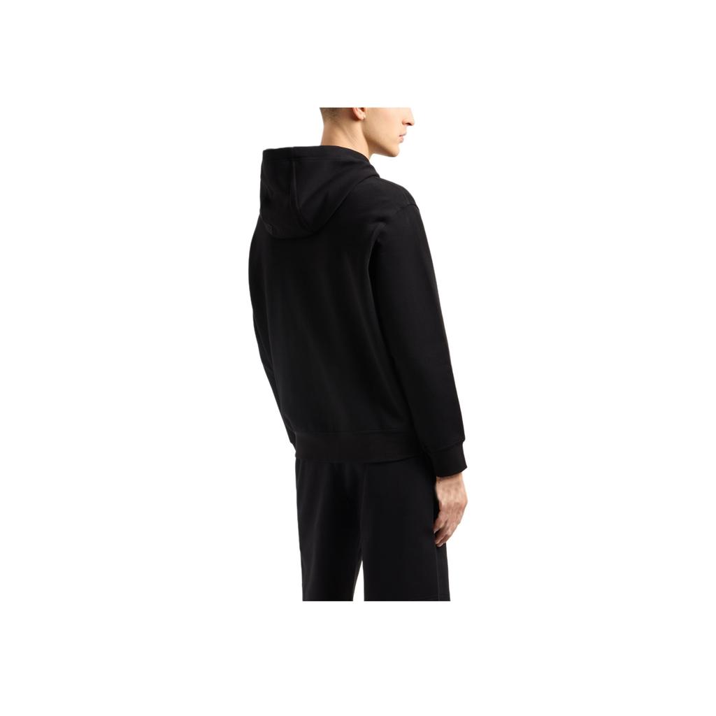 Armani Exchange FW26 Letter Print Zipper Hooded Long Sleeve Jacket Men Jackets Black XM000371-AF10818-UC001