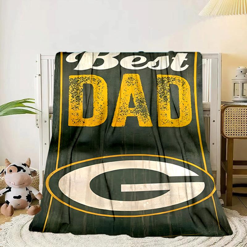 Green Bay Packers Fan Gear Portable Blanket/Soft Blanket Bedding Blanket Suitable for Travel Camping Living Rooms Offices Sofas Fan Gifts