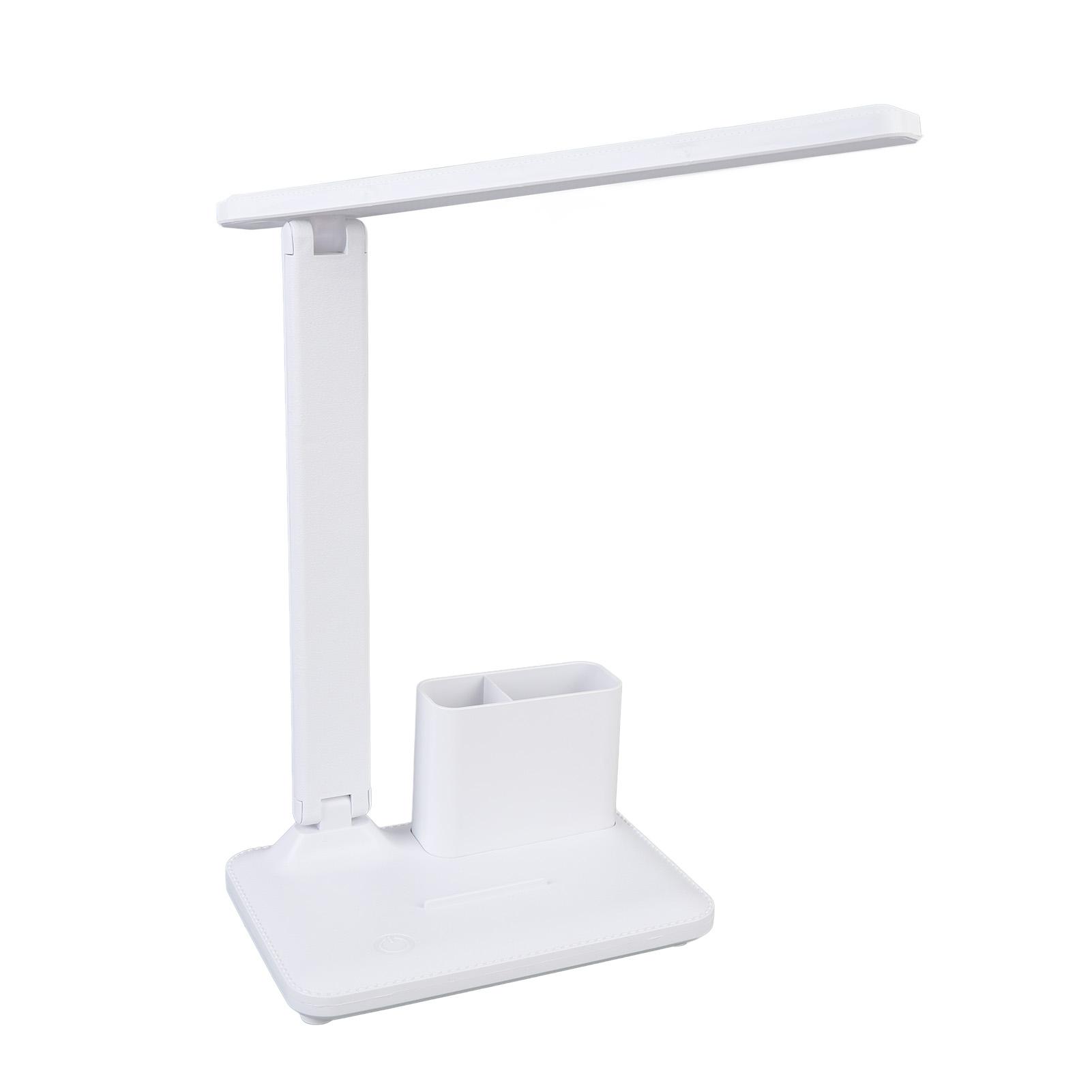 

LED Desk Lamp with Detachable Pen Holder Rotating Head Stepless Dimming 3 Color Temperatures Eye