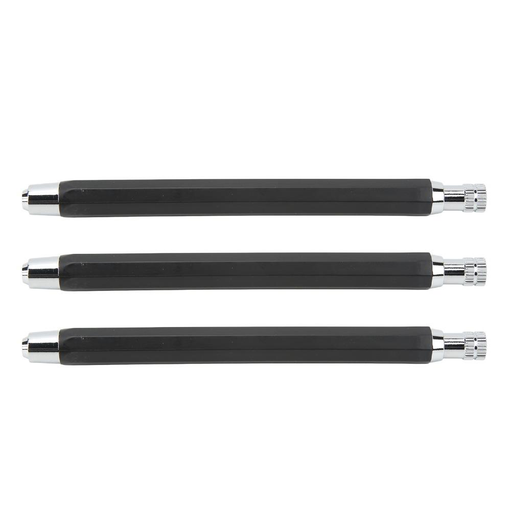 3pcs Built-in Sharpener Mechanical Carpenter Pencil Automatic Clutch Pencil Draft Drawing