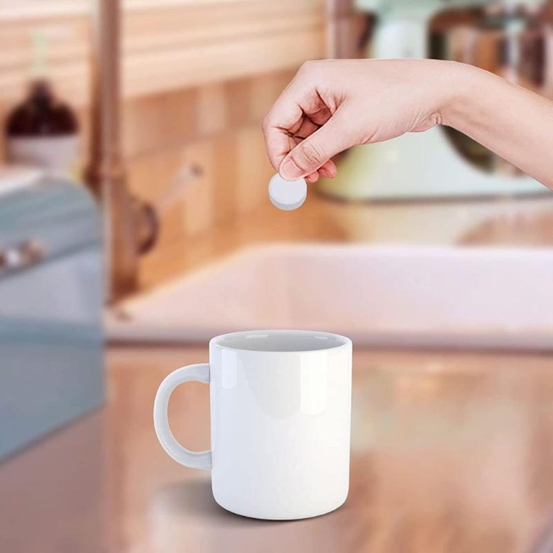 60 Stück Kaffeemaschinen-Reinigungstabletten Lösen sich leicht auf, um interne Ablagerungen zu entfernen und die Leistung zu erhalten