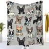 1pc French Bulldog Pattern Blanket-Pet-Themed-for Bedroom, Living Room, Pet-Lover's Home-Soft and Cute-Ideal for Dog Owners, Perfect for Any Day