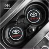 Silica Gel Car Coaster Water Cup Anti-slip Pad for Toyota TRD Aygo Vitz Vios Yaris Yaris Mark-X Mirai Corolla Avensis