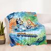Winter Soccer Fun Customize Text Blanket Gift Personalized Blanket Durable Comfort Suitable for Picnics Couch Bed Seaside Four Seasons Universal