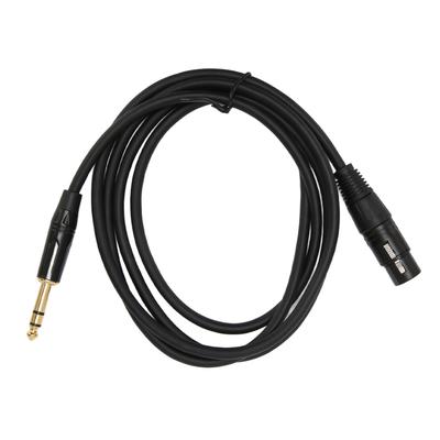 XLR Female To 14 TRS Cable Heavy Duty XLR 3Pin Female To 14 Inch 6.35mm TRS Stereo Plug Balanced