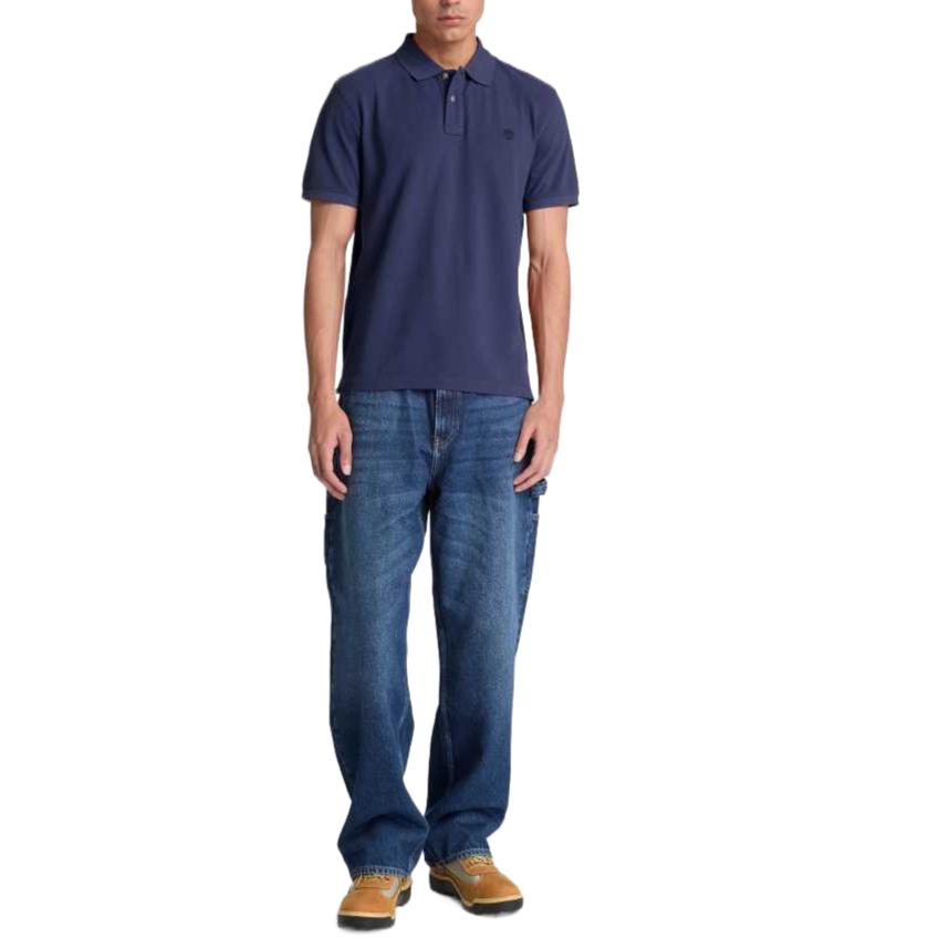 Timberland Millers River Comfortable Solid Color Short Sleeve Polo Shirt Men Tops TB0A5TR3AIH1