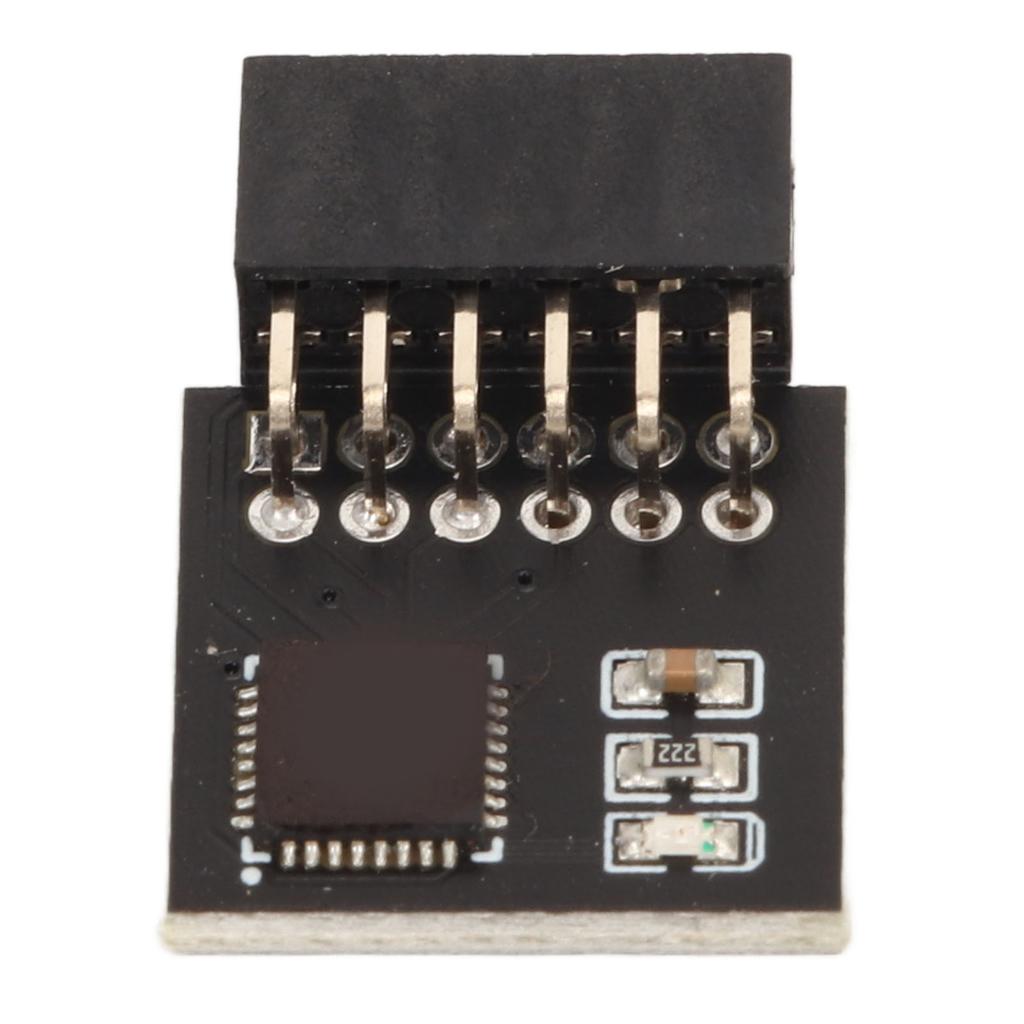 TPM 2.0 Module SPI Interface Stable High Safety Durable Material 12Pin SPI Module for MSI Motherboard DDR4 Memory