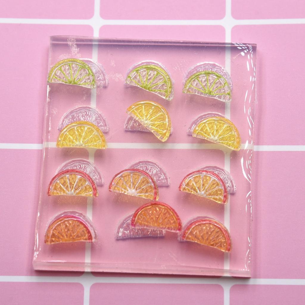 Half Lemon Slices Shape Jewelry Mold Decorating Silicone Moulds Silicone Texture for Art Projects and Shelf Displays