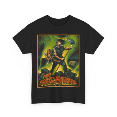 The Toxic Avenger Movie Troma 100% Cotton T-shirt Mens Tees Top Unisex Heavy Cotton Tee