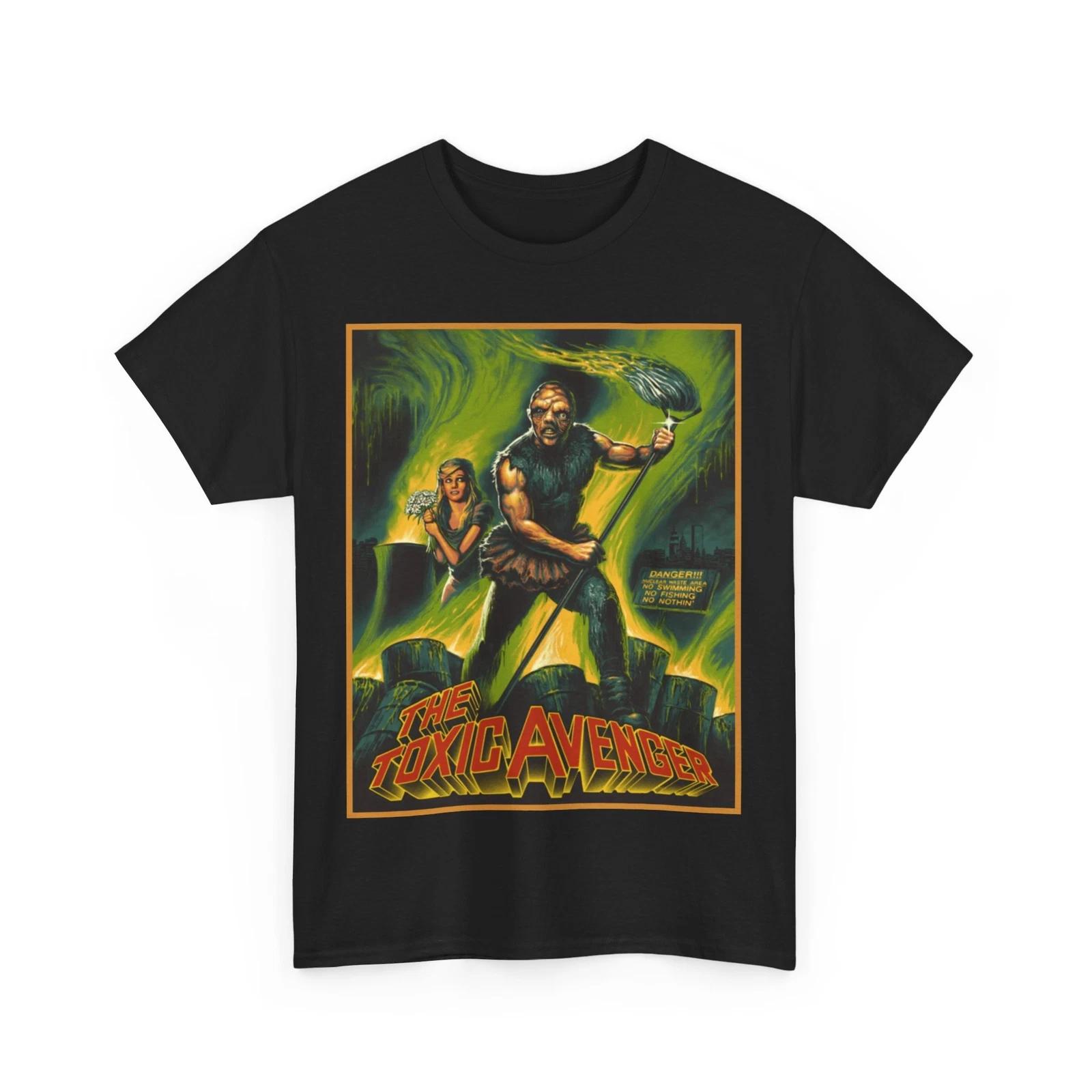 The Toxic Avenger Movie Troma 100% Cotton T-shirt Mens Tees Top Unisex Heavy Cotton Tee XL