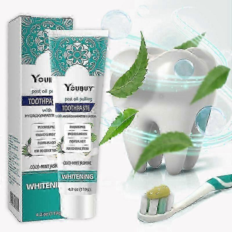 Hydroxyapatit fluoridfreie Zahnpasta, aufhellende Zahnpasta, Zahnpasta für frischen Atem gegen Karies, Zahnpasta zur Reduzierung von Zahnverfärbungen und Aufhellung