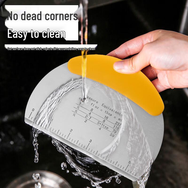 Stainless Steel Dough Scraper with Scale