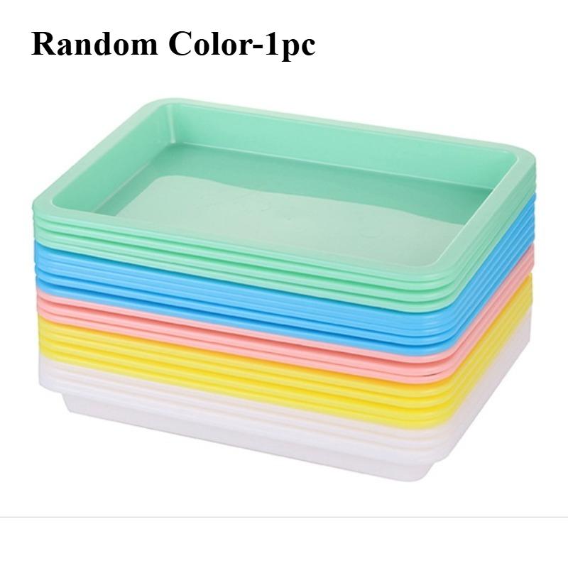 

Пластиковый поднос - Органайзер для хранения для творческих игр, песка, рукоделия и предметов для рисования, контейнеры для хранения для организации дома