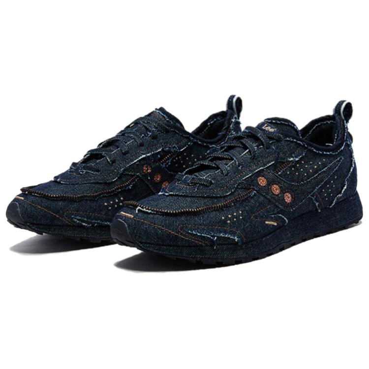Lee X Saucony Trainer 80 Comfortable Versatile Running Shoes Unisex sneaker Denim-Blue S79070-11