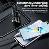 TOOCKI TQ-CC25A Car Charger 60W Dual Port USB-A and USB-C Fast Charging Adapter For Vehicle Use
