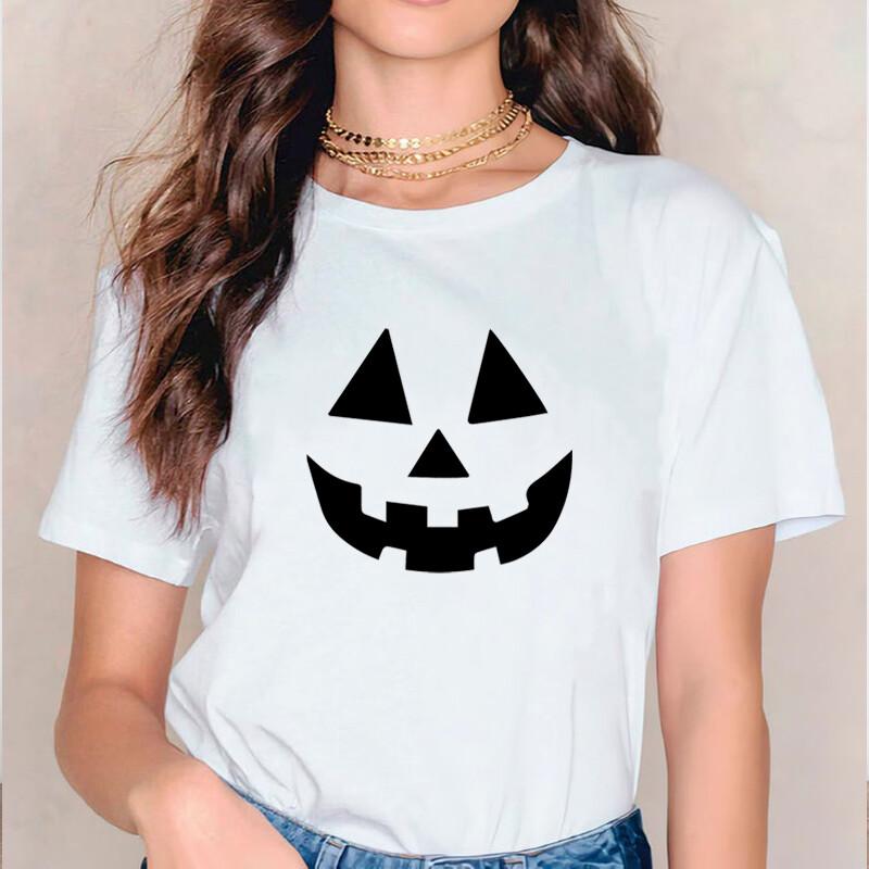 Pumpkin Face T shirt Halloween %100 Premium Cotton
