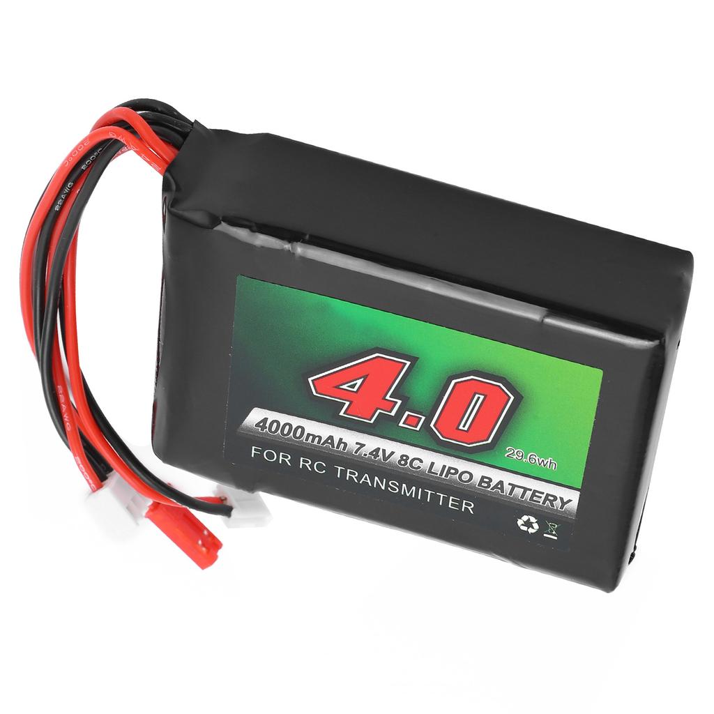 7.4V 4000mAh 8C RC Transmitter Battery Rechargeable Lipo Battery for Remote Controller