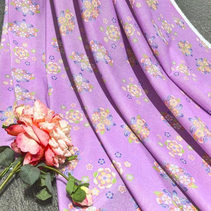 

Принт Шифон Ханфу Ткань Танцевальное Платье Свадебный Декор Ткань Ручная Работа DIY Швейные Принадлежности Материал Принадлежности для Одежды 100x150cm