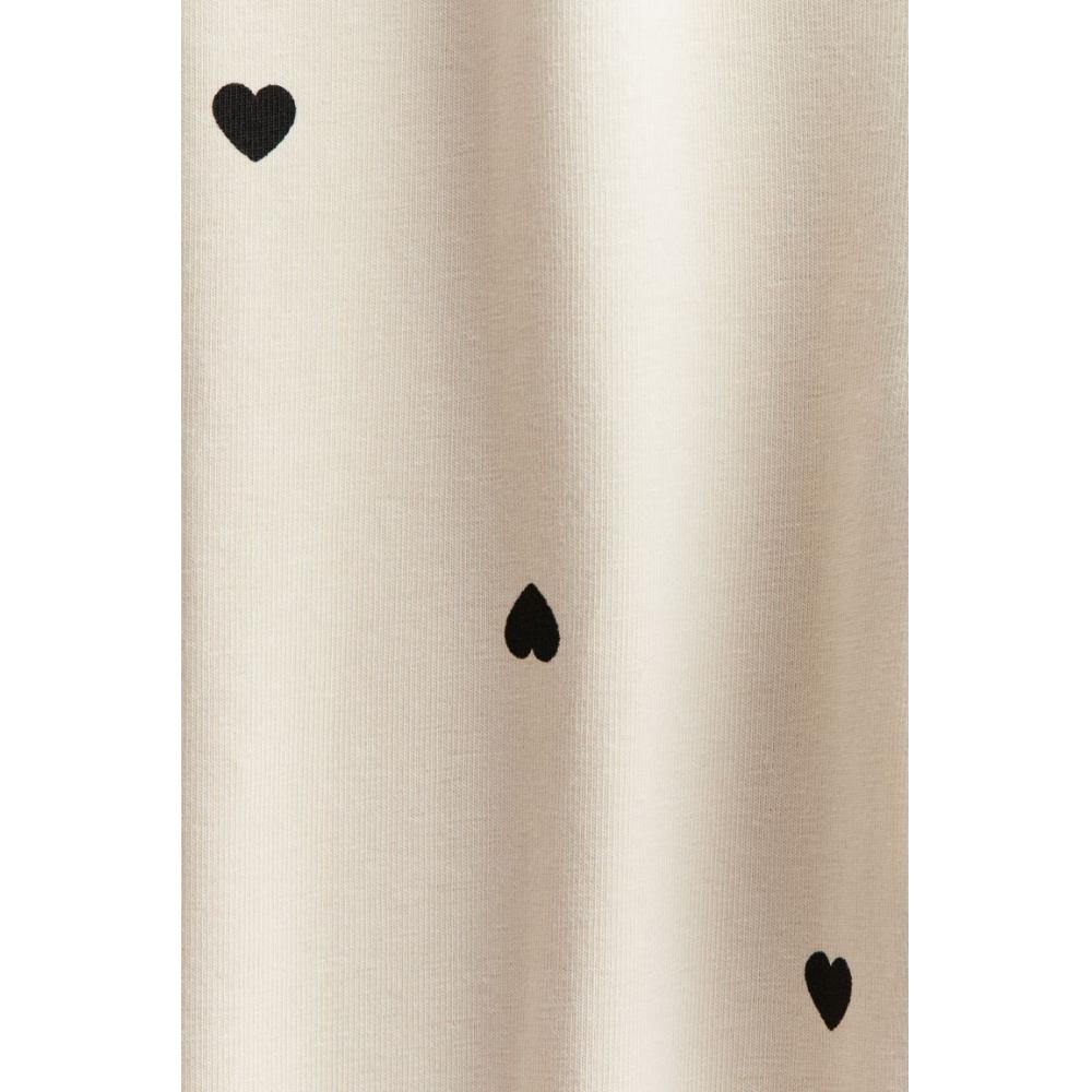 

Леггинсы HM светло-бежевого цвета с сердечком