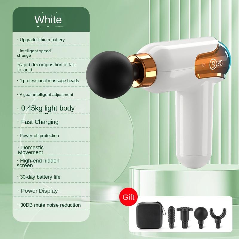 LCD Intelligent Frequency Control Fascia Gun Mini Portable Usb Whole Body Massager Electric Neck Membrane Instrument