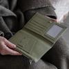 Suport de pașaport cu blocare RFID Portofel de călătorie din piele PU Organizator de documente pentru bărbați și femei Sloturi pentru card SIM Husă pentru card de credit Portmoneu
