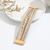 Stone Leather Bracelet for Women Retro Multilayer Crystal Snake Skin Wide Bangles Jewelry Gifts