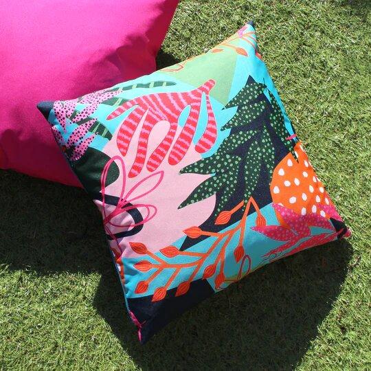 Furn Coralina Floral Outdoor Cushion Cover