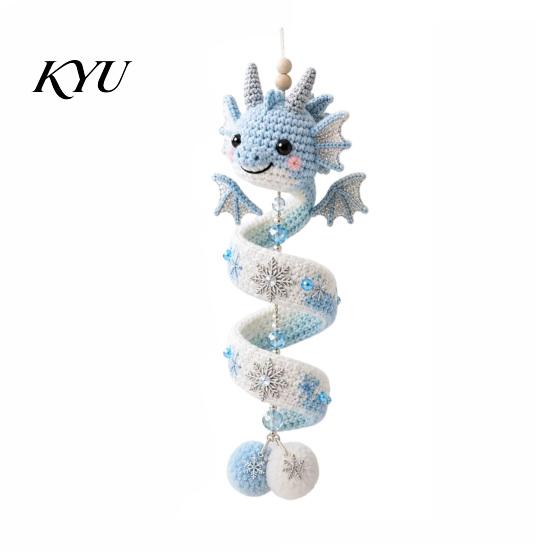 Einfache Montage Drachen-Dekoration DIY Spiral-Hängeornament-Set, Dekoratives Kunsthandwerk, Familienaktivität Basteln Handgemachtes Häkelset für Zuhause Klassenzimmer