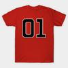 Asiatische Größe Baumwolle Unisex T-Shirt Druck T-Shirt 01 General Lee T-Shirt No-Cut Print Reguläre Passform