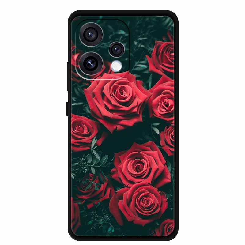 

Для Oppo Reno 15 15c Чохол Свіжа Квітка М який Силікон ТПУ Чохли для Телефону для Reno15 Reno15C Ударостійкий Крутий Вовк Тварини Захисний For Reno 15C