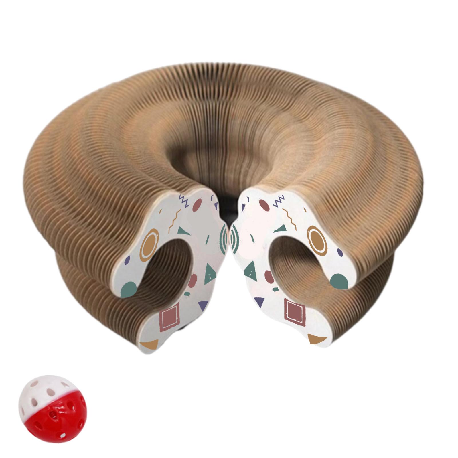 

Складная гофрированная бумага, гармошка, когтеточка с шариком, складная волшебная гармошка, игрушки-когтеточки для мелких и средних животных