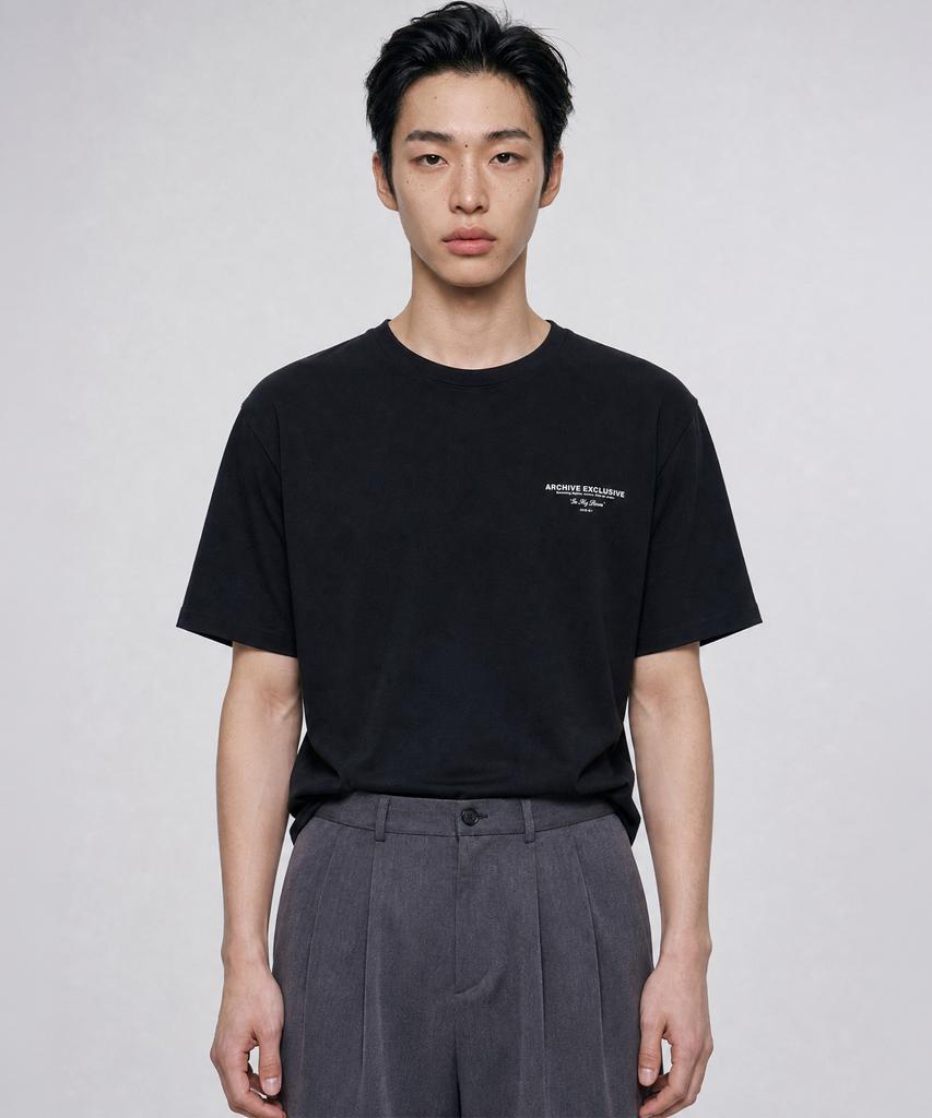 Lugkaeseuteu [Unisex] Avel Archive Signature T-Shirt_Black