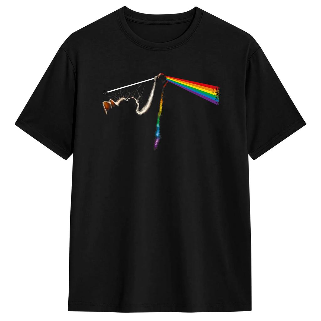 Oversized T Shirt Cat Stack Rainbow Lesbian Gay Pride Ally Lgbt 100 Cotton Tshirts Fashion Tshirt For Unisex Summer Top Tees