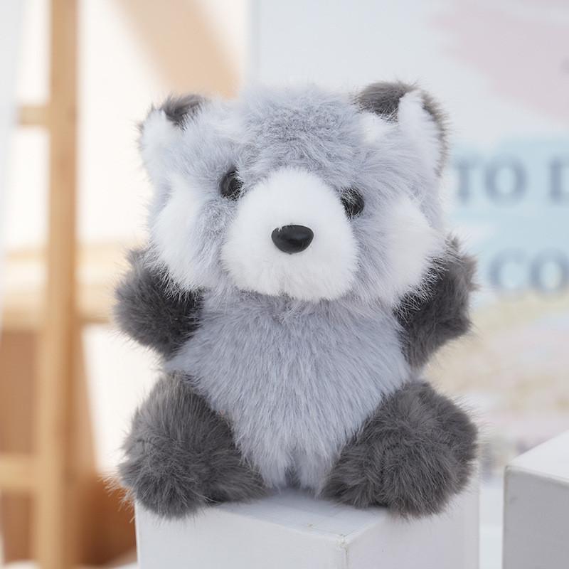 Small Raccoon Plush Toy Car Seat Decor With Pp Cotton Filling For Kids And Gifts