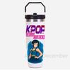 30Oz K-Pop Portable Car Cup Stainless Steel Thermos Cup with Straw Travel Sports Water Bottle with Handle Cover Coffee Vacuum Flask