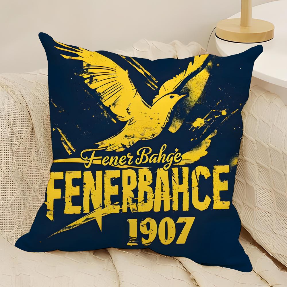 Cool FFenerbahceS Pillow Case Natural Linen DoubleSided Printing Sofa Home Decor Cushion Cover