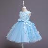Korean Girls Runway Performance Dress Infant Toddler Birthday Party Dress Floral Princess Dress Girls Ruffles Dress