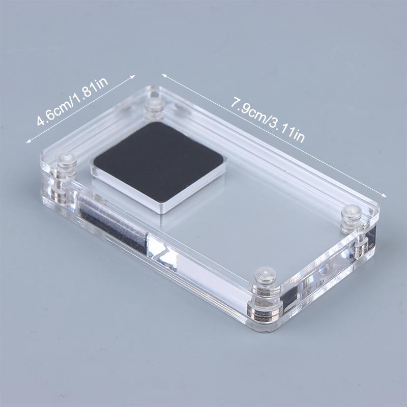 Acrylic Loose Diamond Jewelry Storage Box Standard Gemstone Organizer Gift Packaging Box Gems Zircon Cvd Display Case