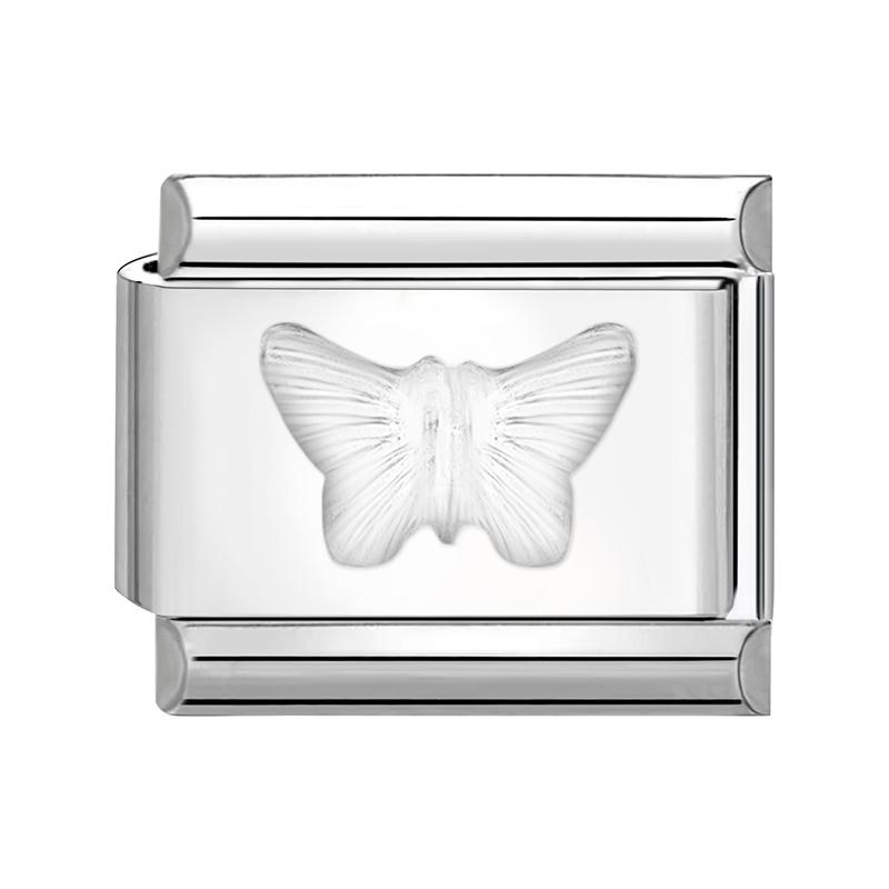 Y2K Heart Bow Knot Star Moon Butterfly Zircon Daisy Cross Italian Charm Links Fit 9mm Stainless Steel Bracelet DIY Making Gifts