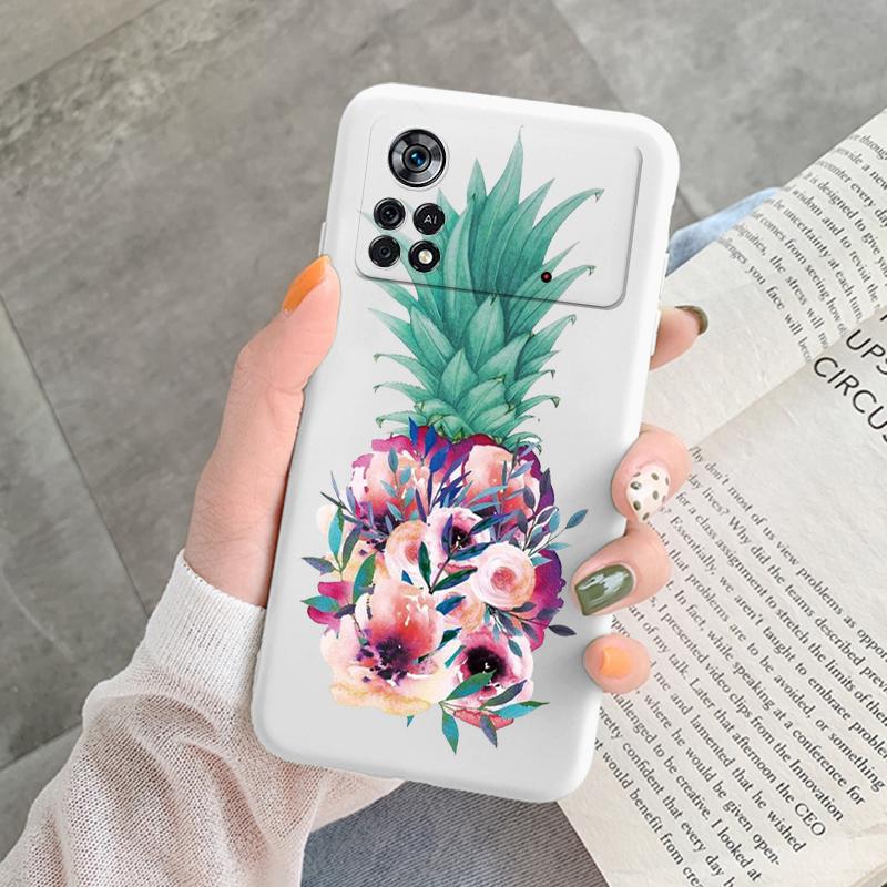 For Poco X4 Pro 5G M4Pro Cover Funda Vintage Flower Leave Protective Cover TPU Capa For Xiaomi Poco X4 Pocox4 X 4 M4 Pro Coque