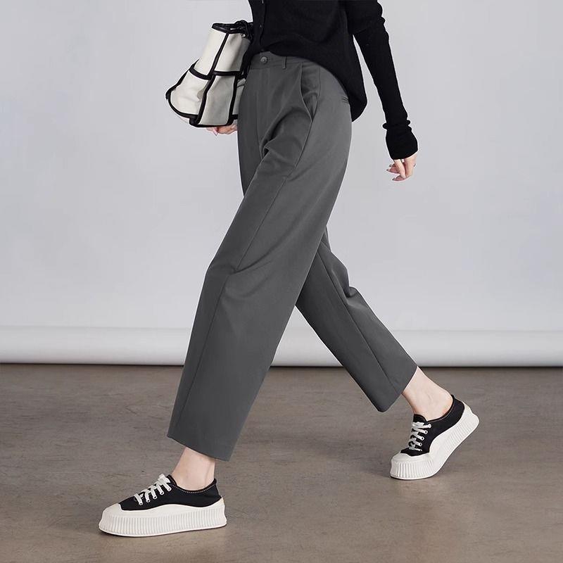 

2025 Women s Scythe Harem Pants: High-Waist, Loose, Casual, Non-Iron, Flaw-Covering XL сірий колір