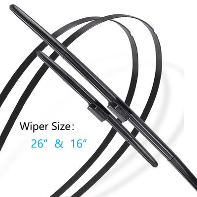 For Nissan Leaf ZE0 MK1 2011~2017 Winter Front Rear Kit Wiper Blades Back of Window Brushes Cleaning Car Accessories