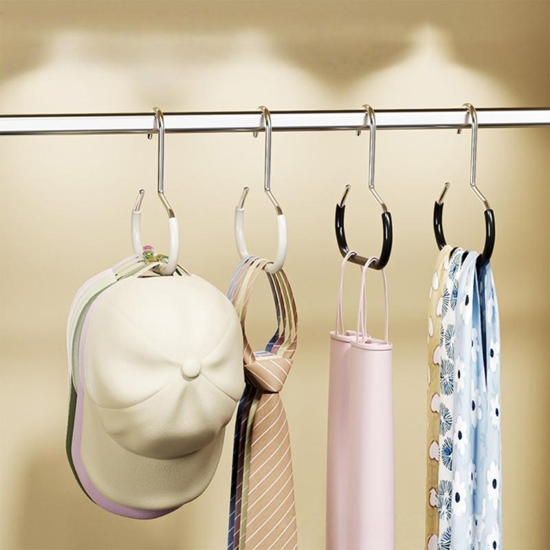 3pcs Multifunctional Steel Hanger System for Hats Scarves Ties Closet Organizers Home Baseball Caps Storage Essential