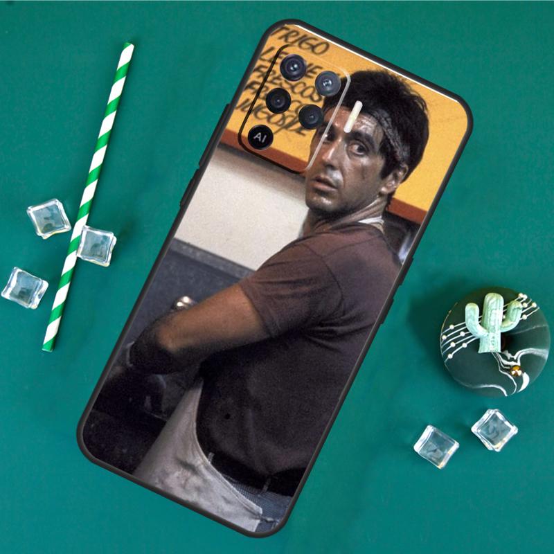 Al Pacino Scarface Phone Case For Oppo A18 A38 A58 A78 A98 A40 A60 A80 A91 A15 A17 A74 A94 A54 A57S A16 A76 A96