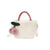 Furry Purse Winter Fluffy Bags for Women Fuzzy Tote Bag Faux Fur Purses Fluffy Shoulder Tote Bag Crossbody Handbag Top-Handle Fluffy Hobo Bags